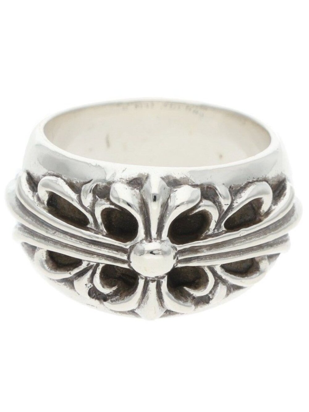 Chrome Hearts Floral Cross Silver Ring